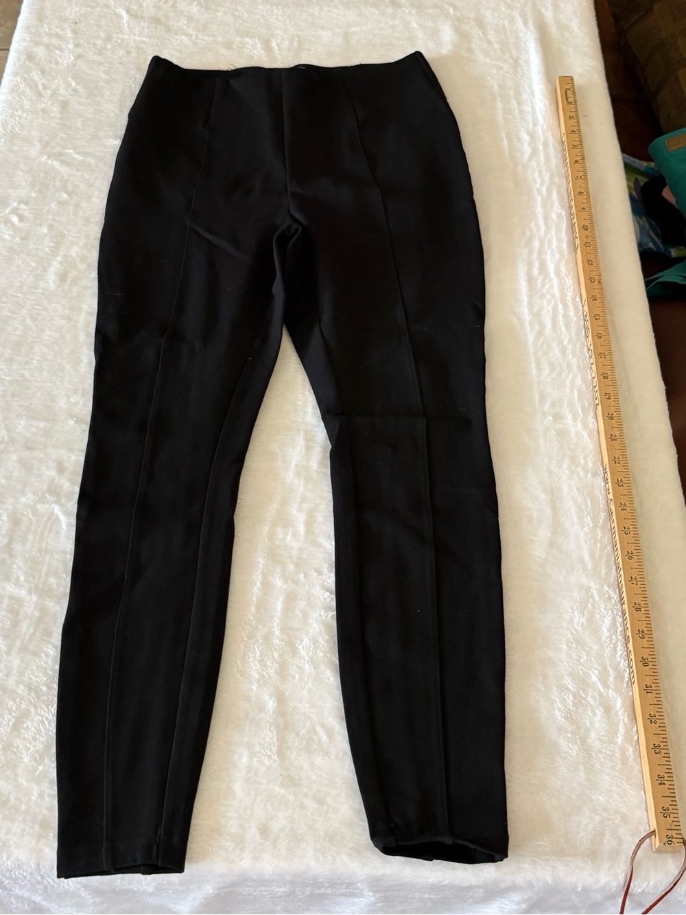 Philosophy Black Seam-Front Leggings